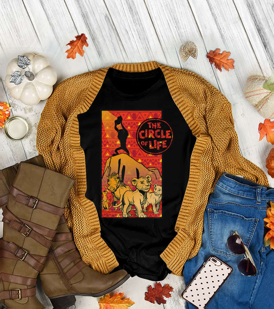 The Lion King Circle of Life Live Action Disney Rafiki Simba Mufasa Pride Rock T-Shirt
