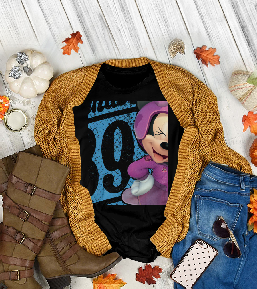 Minnie Pink Racing Suit Number 89 Disney Mickey And The Roadsters T-Shirt