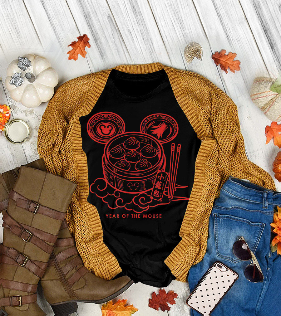 Disney Year Of The Mouse Mickey Dumplings Lunar T-Shirt