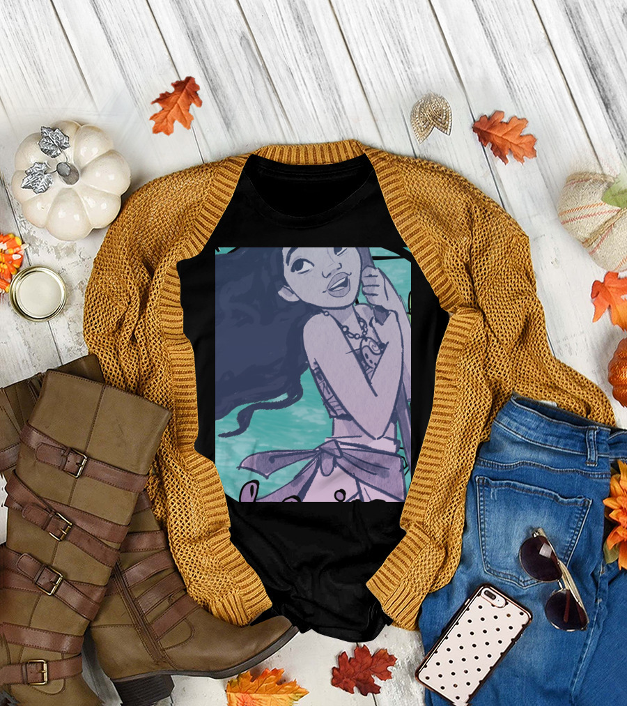 Disney Moana Born To Be In The Ocean Painted T-Shirt
