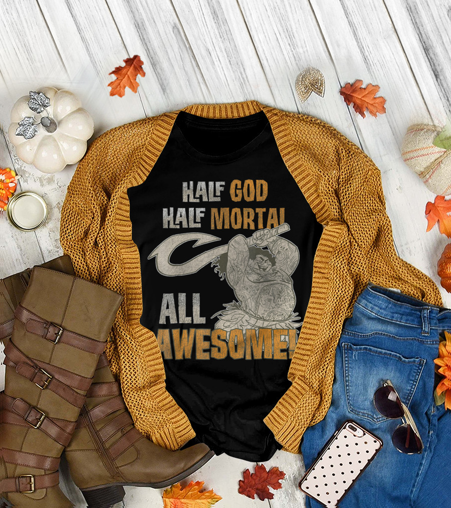 Disney Moana Maui Half God Half Mortal All Awesome T-Shirt