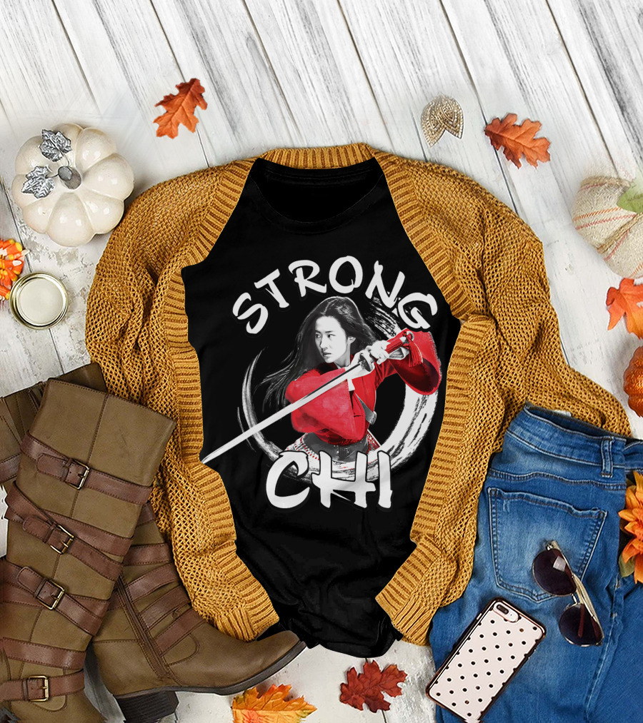 Disney Mulan Live Action Strong Chi Warrior with Sword T-Shirt