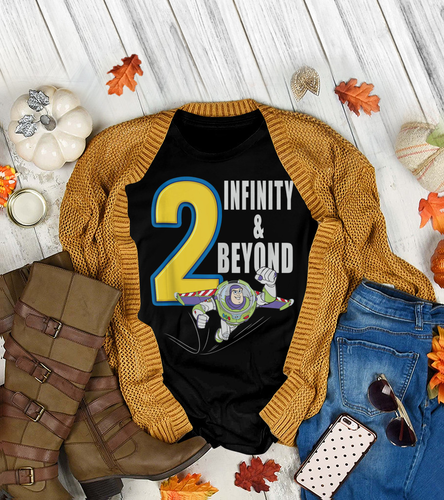 Disney Pixar Toy Story Buzz Lightyear 2 Infinity and Beyond Fly T-Shirt