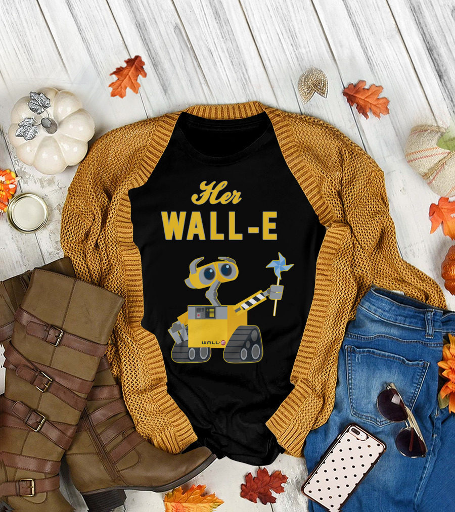 Her Wall-E Pixar Robot Holding Pinwheel T-Shirt