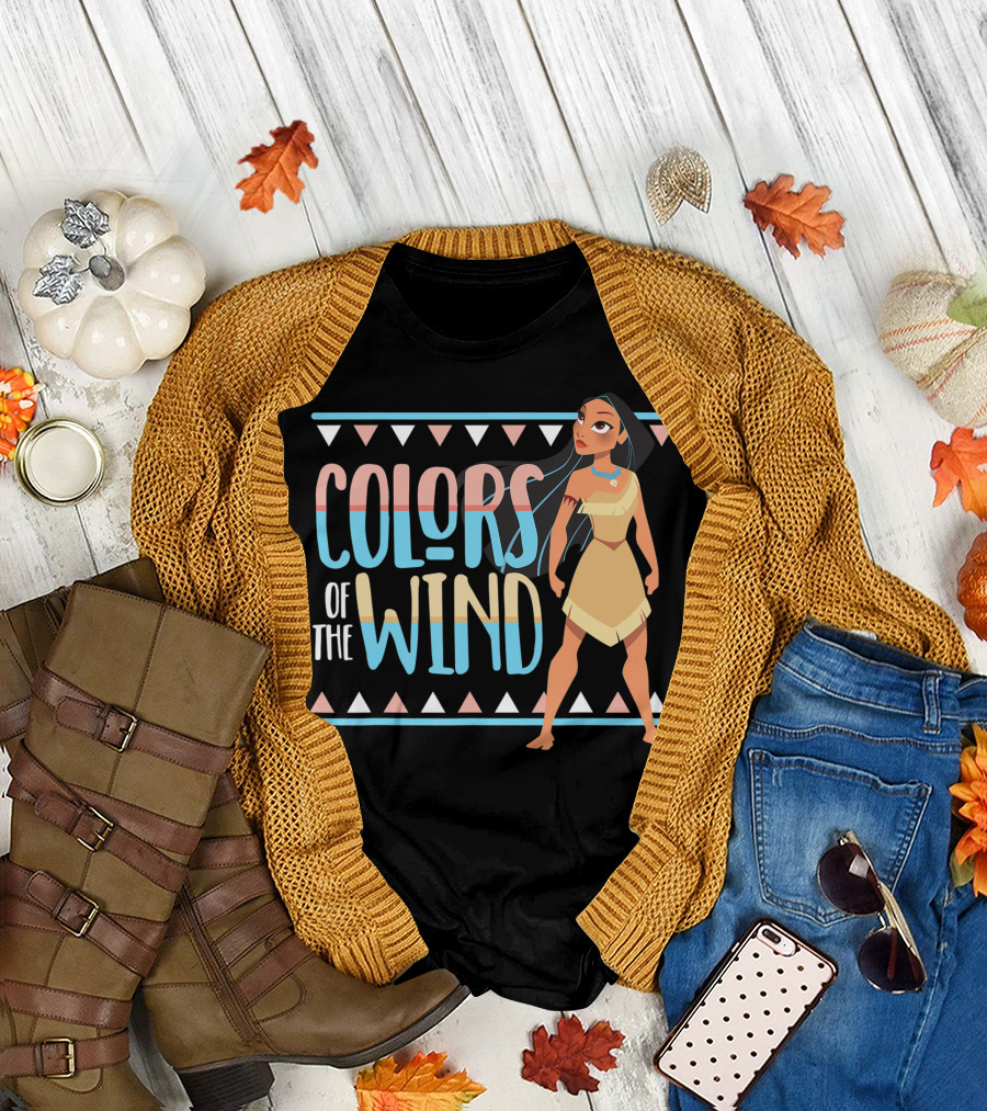 Disney Pocahontas Colors of the Wind Tribal Pattern Iconic T-Shirt