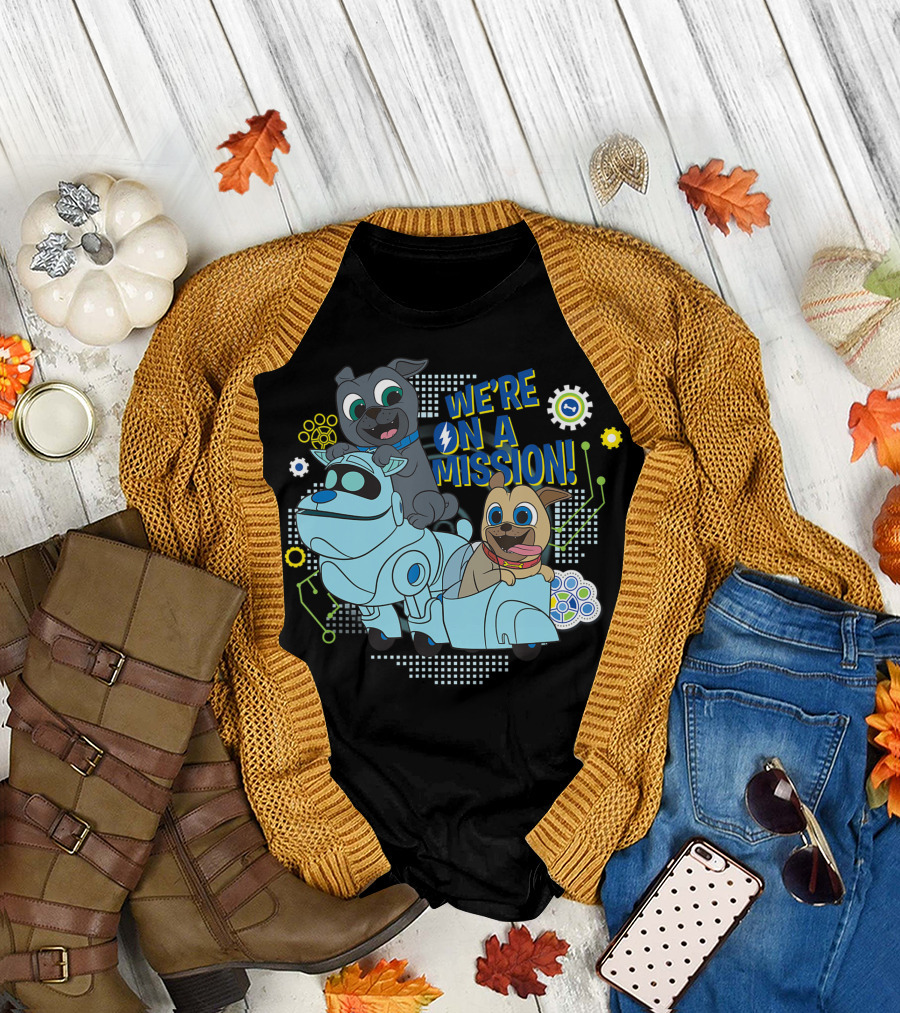 We're On A Mission Disney Puppy Dog Pals Robot Adventure T-Shirt