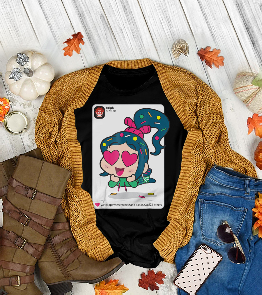 Ralph Breaks The Internet Vanellope von Schweetz Heart Eyes Sprinkles T-Shirt