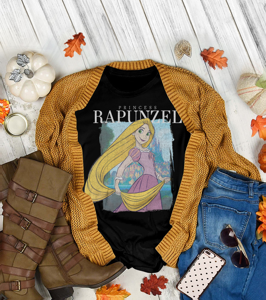 Princess Rapunzel Disney Tangled Castle Scene T-Shirt