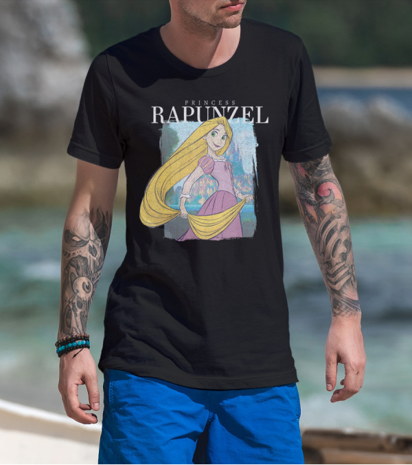 Princess Rapunzel Disney Tangled Castle Scene T-Shirt