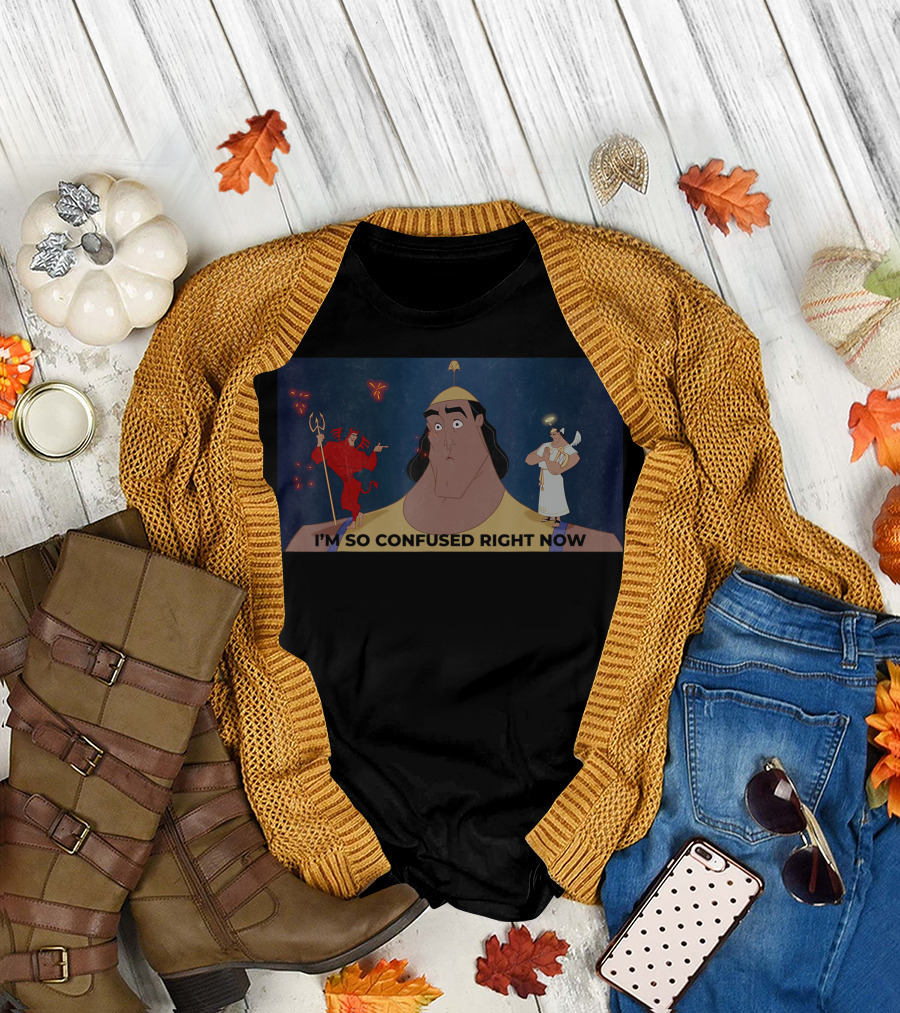 Disney The Emperor's New Groove Kronk I'm So Confused Right Now Angel Devil T-Shirt