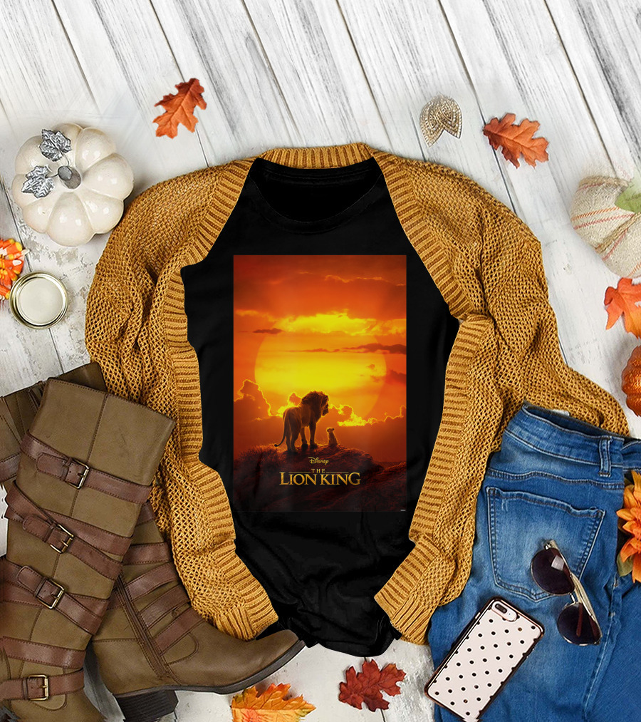 Disney The Lion King Live Action Movie Sunset T-Shirt