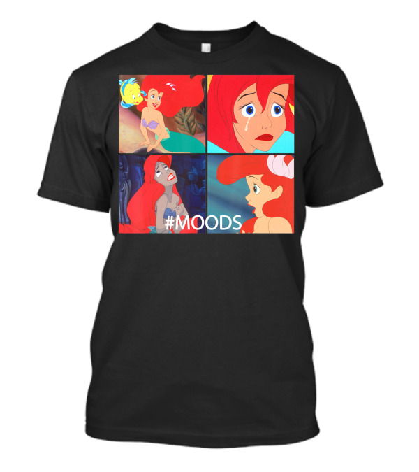 Disney The Little Mermaid Ariel #MOODS Panels T-Shirt