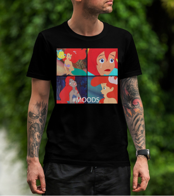 Disney The Little Mermaid Ariel #MOODS Panels T-Shirt