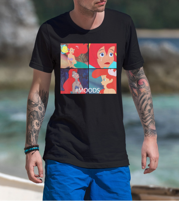 Disney The Little Mermaid Ariel #MOODS Panels T-Shirt