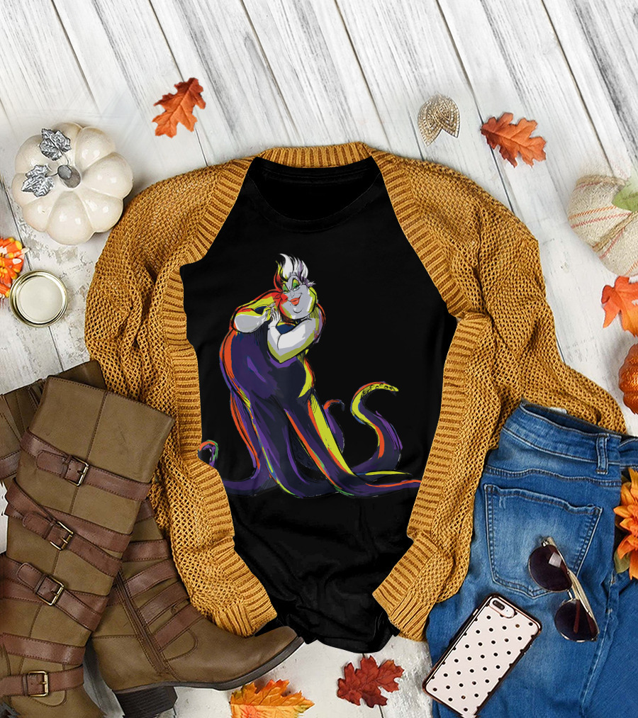 Disney Ursula Stylized Colorful T-Shirt