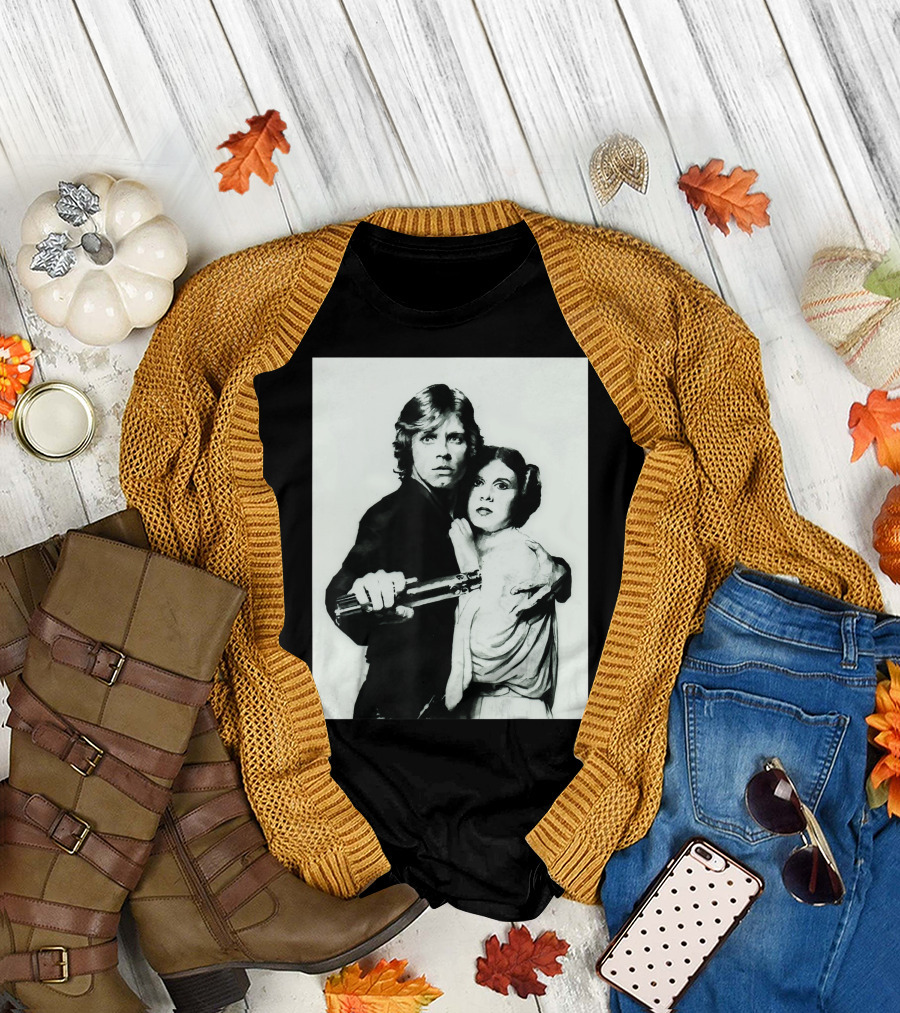 Star Wars Luke Skywalker Princess Leia Iconic Twins Scene T-Shirt