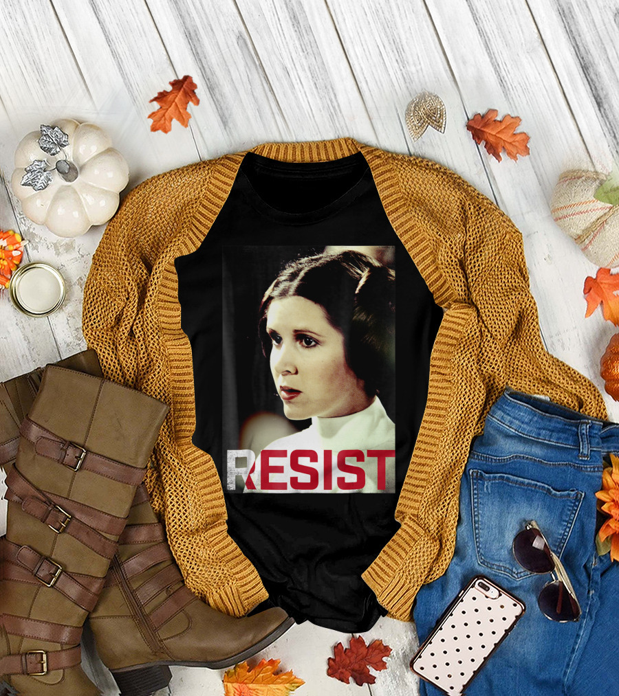 Star Wars Princess Leia Resist Iconic Sci-Fi Rebellion T-Shirt