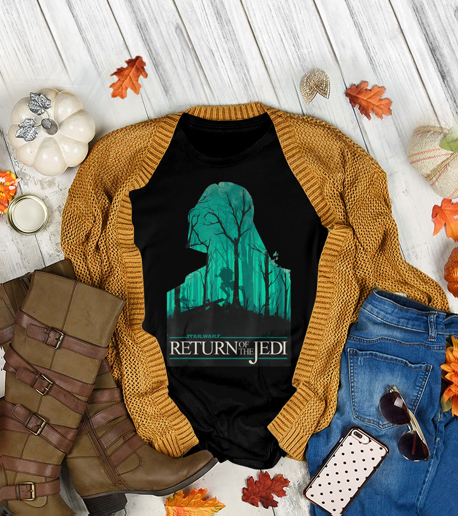 Star Wars Return Of The Jedi Vader Endor Forest T-Shirt