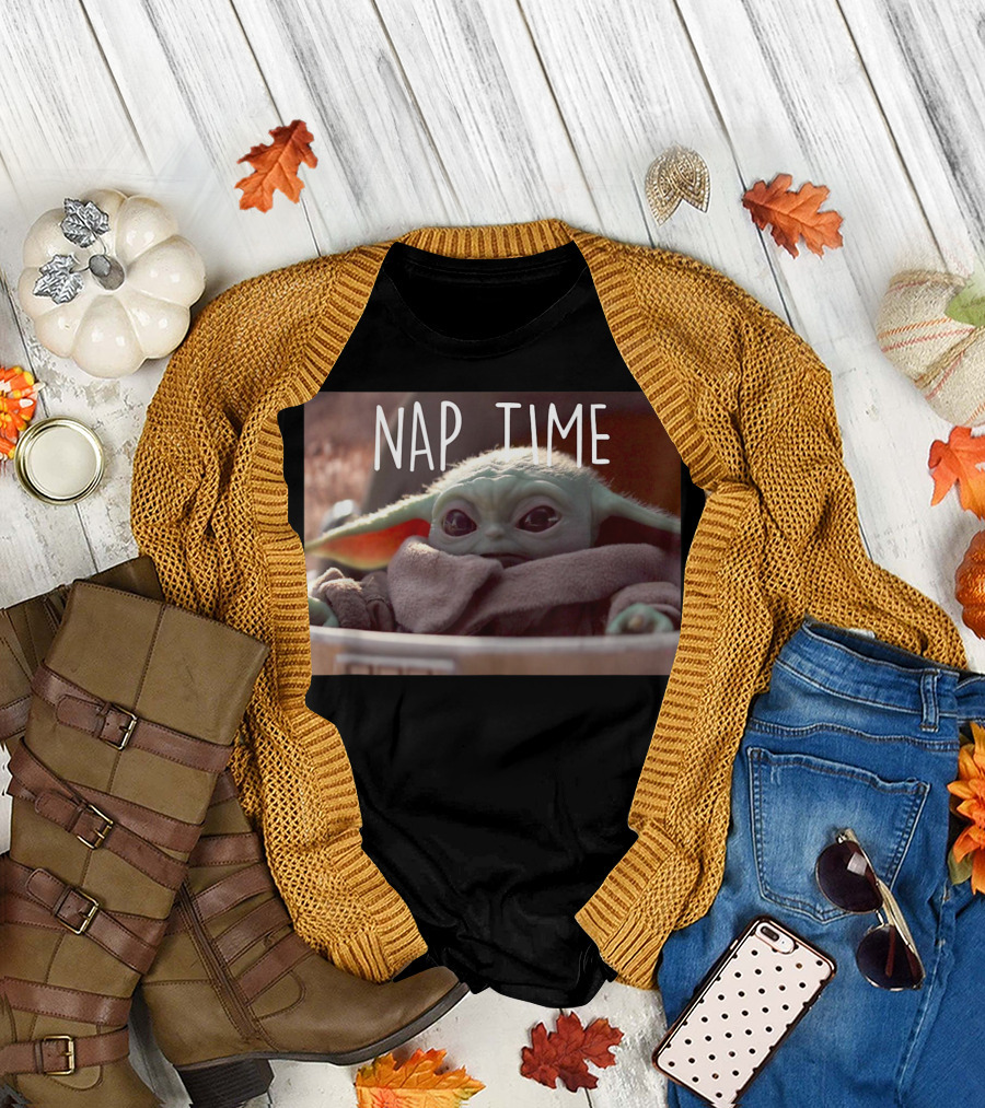 Star Wars The Mandalorian The Child Nap Time Yoda T-Shirt