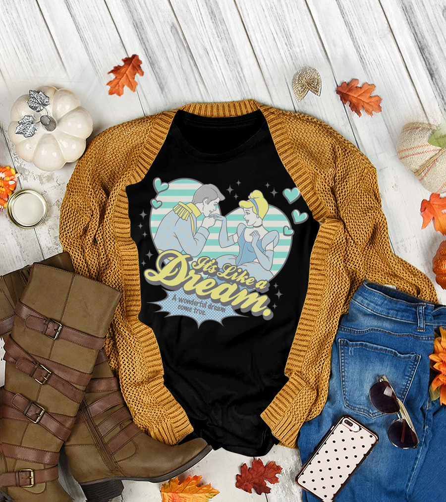 Disney Cinderella It's Like a Dream A Wonderful Dream Come True T-Shirt