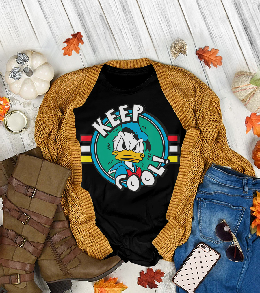 Disney Donald Duck Keep Cool Retro Circle T-Shirt