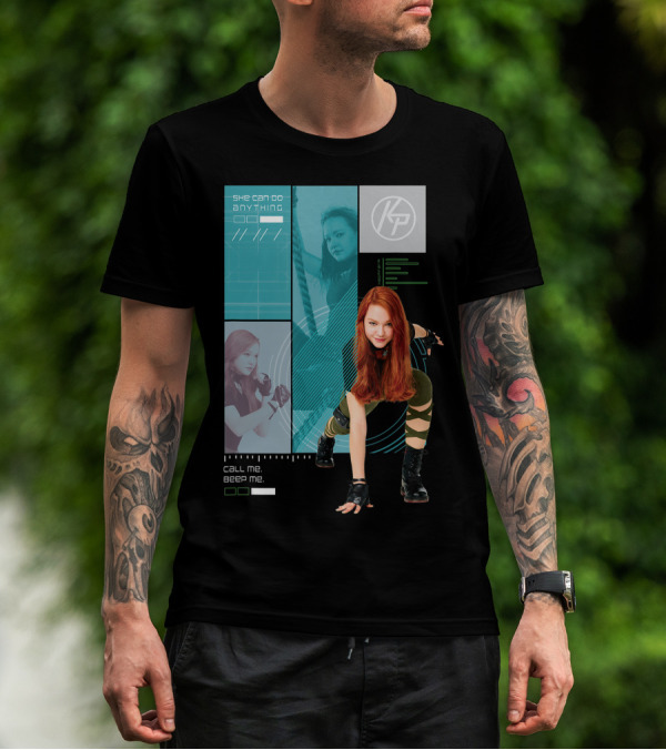 Kim Possible Live Action Call Me Beep Me She Can Do Anything KP T-Shirt