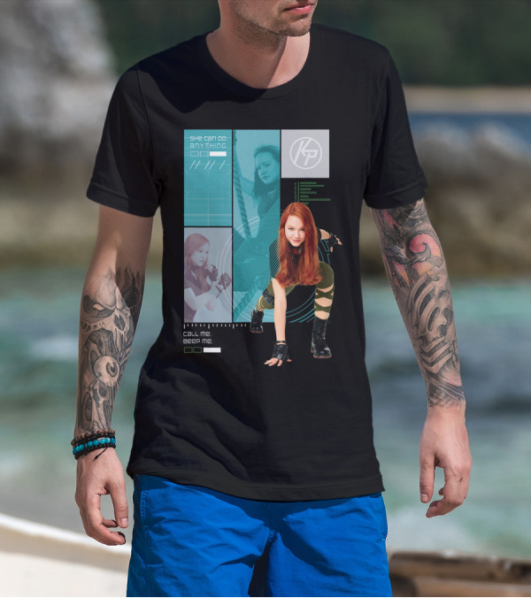 Kim Possible Live Action Call Me Beep Me She Can Do Anything KP T-Shirt