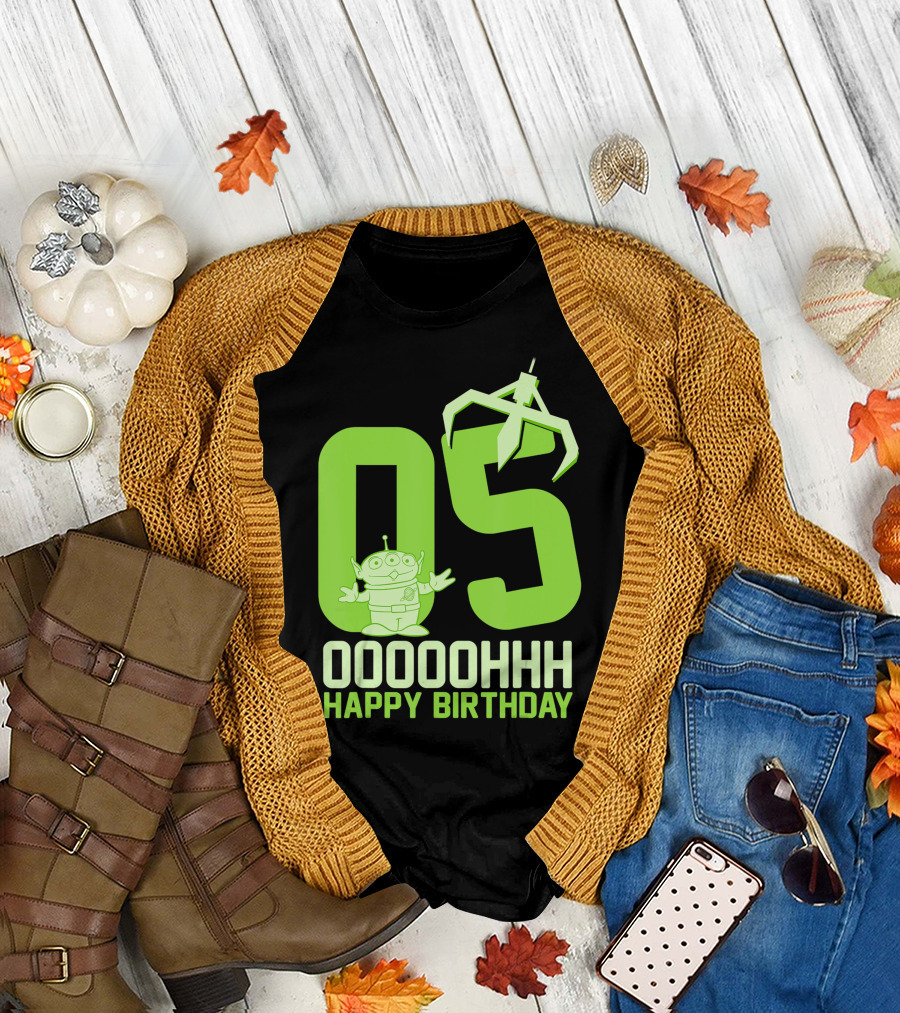 Disney Pixar Toy Story Alien Ooooh 05 Happy Birthday T-Shirt