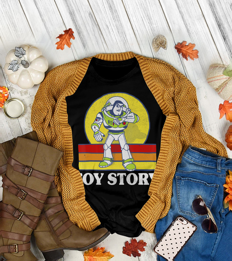 Buzz Lightyear Retro Sun Pose Toy Story T-Shirt