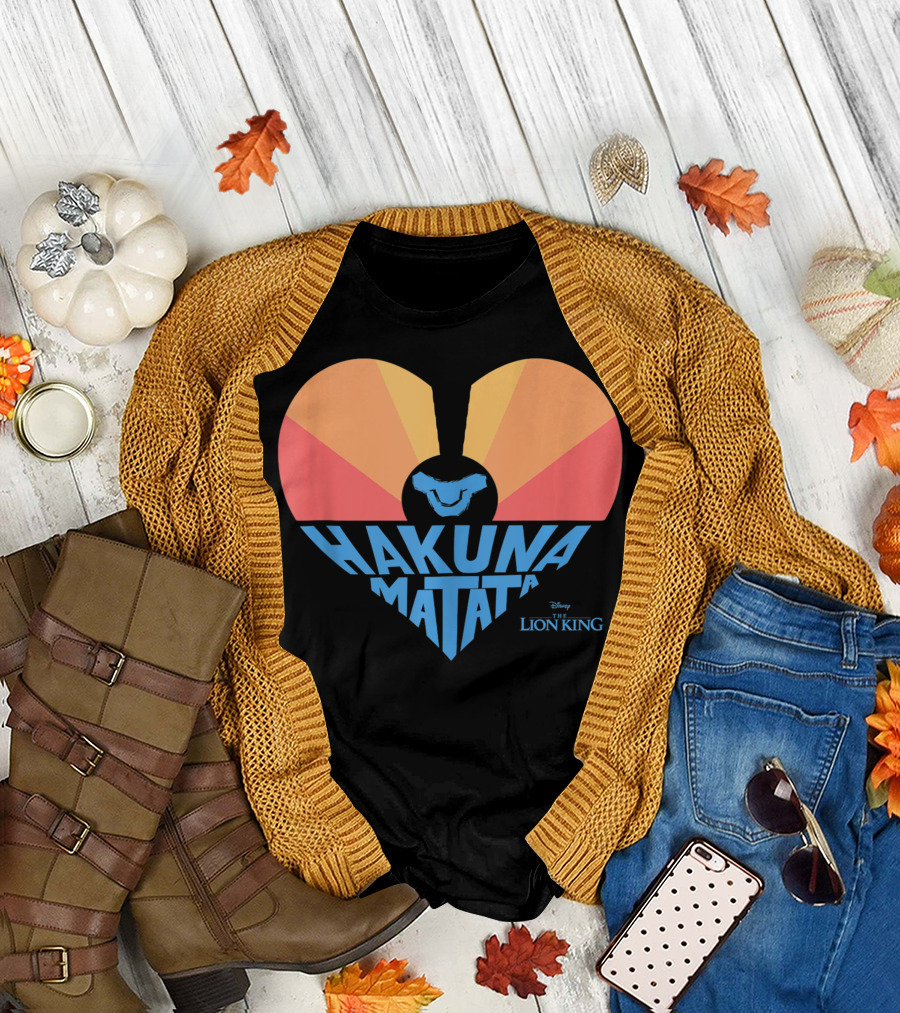 Disney The Lion King Hakuna Matata Heart Sunrise T-Shirt