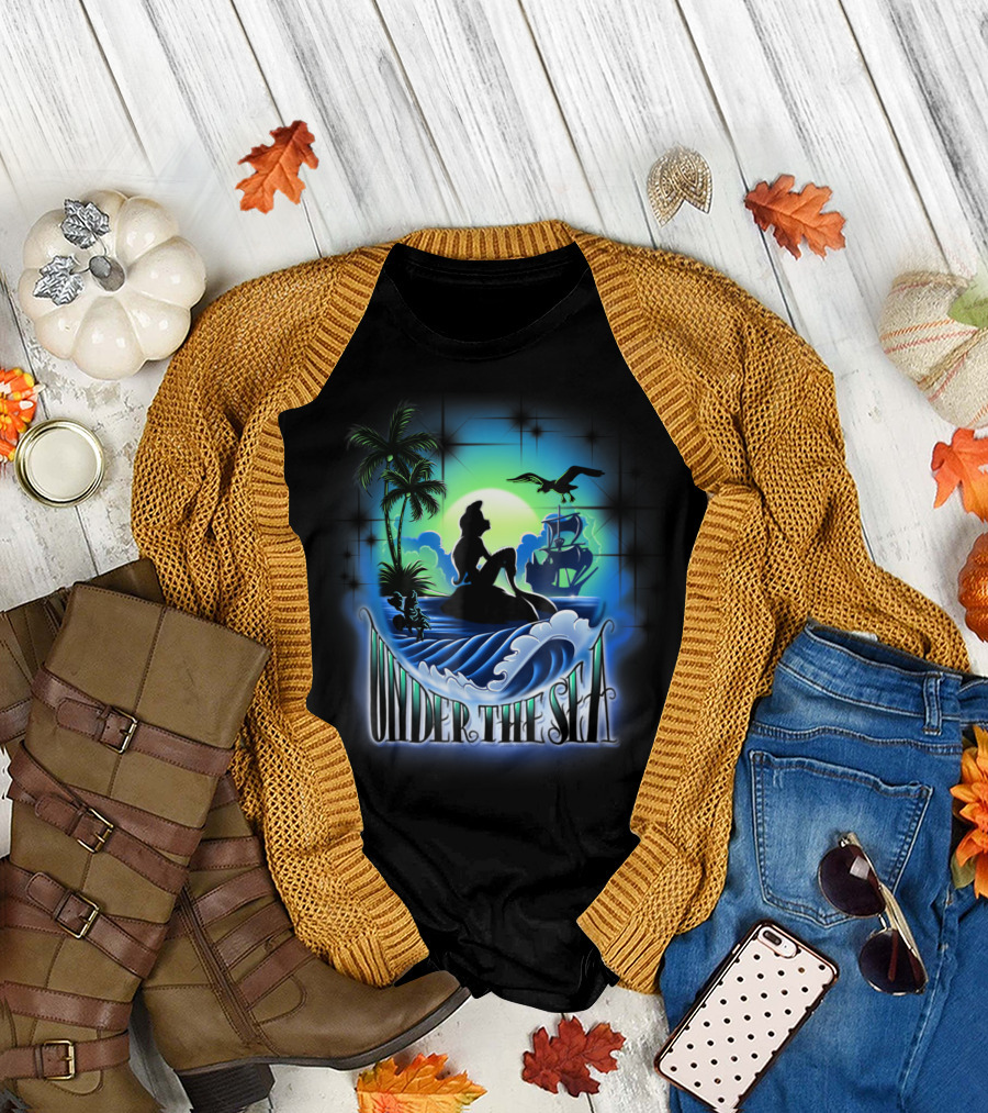 Under the Sea Ariel Day Dreaming Disney The Little Mermaid T-Shirt