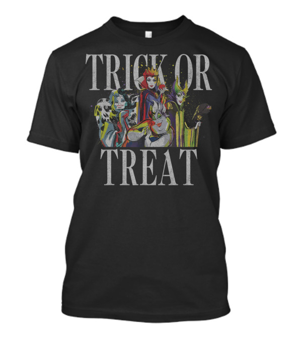 Disney Villains Trick Or Treat Maleficent Evil Queen Ursula Cruella T-Shirt