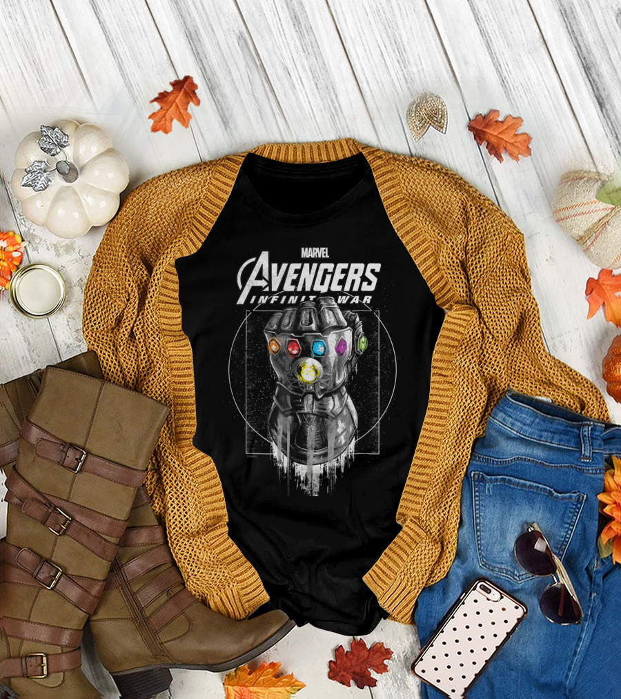 Marvel Avengers Infinity War Gauntlet Stones T-Shirt