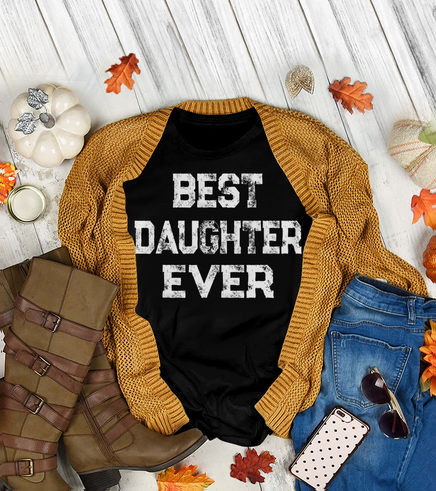 Best Daughter Ever Retro T-Shirt