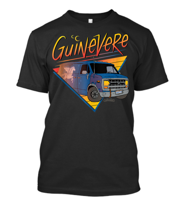 Guinevere Disney Pixar Onward Van With License Plate GWNIVRE T-Shirt