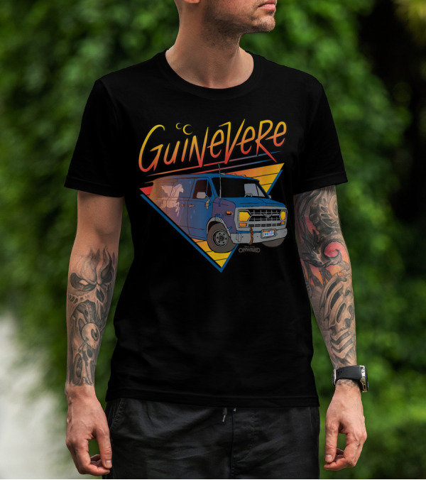 Guinevere Disney Pixar Onward Van With License Plate GWNIVRE T-Shirt