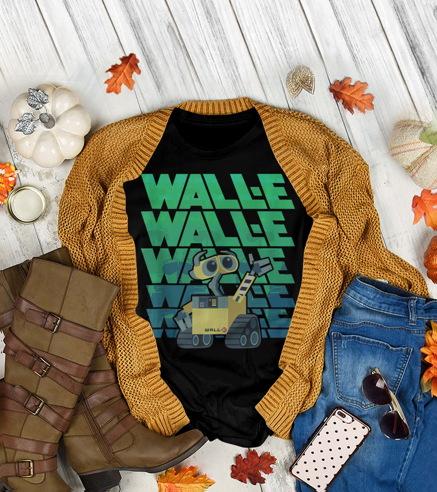 Wall E Robot Disney Pixar WALL E WALLE WALLE WALLE T-Shirt