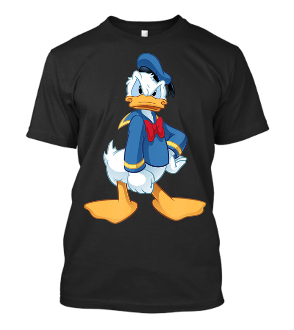 Donald Duck Angry Classic Pose Navy Suit Red Bowtie T-Shirt