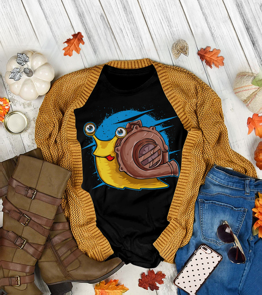 Turbo Snail Boost Steam Punk Car Engine T-Shirt
