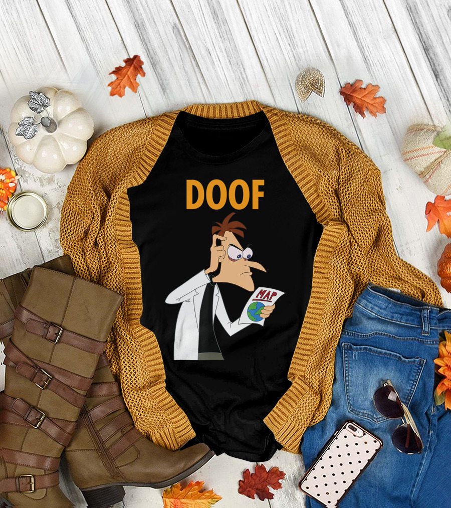 Phineas And Ferb Candace Against The Universe Doof Map T-Shirt