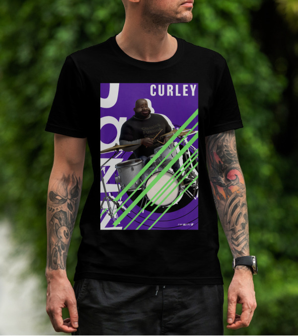 Disney Pixar Soul Curley Classic Fusion Jazz Drummer T-Shirt