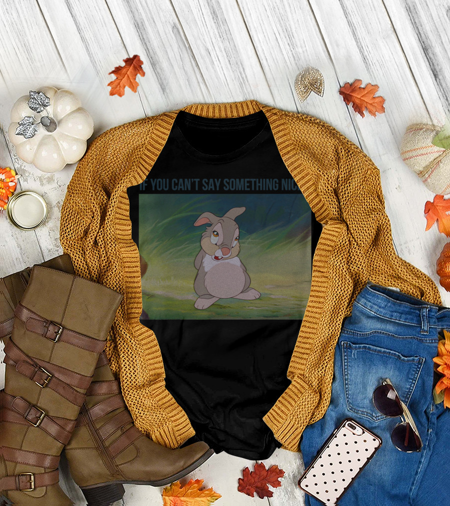 Disney Bambi Thumper If You Can't Say Something Nice Vintage Style Scene T-Shirt