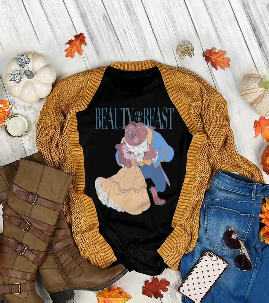 Beauty And The Beast Disney Belle And Beast Dance Scene T-Shirt