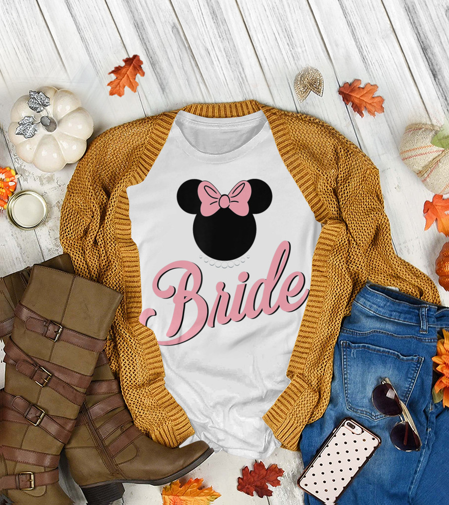 Disney Bride Minnie Mouse Bow T-Shirt
