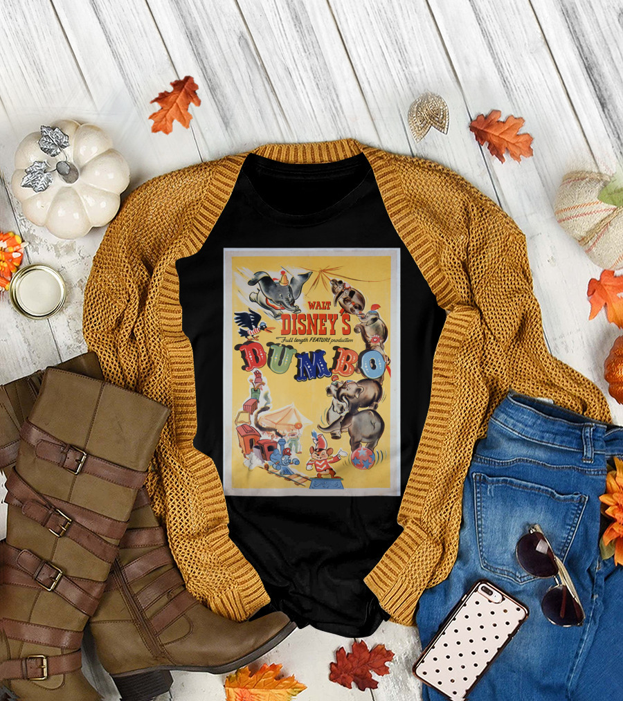 Walt Disney's Dumbo Full Length Feature Production Vintage T-Shirt