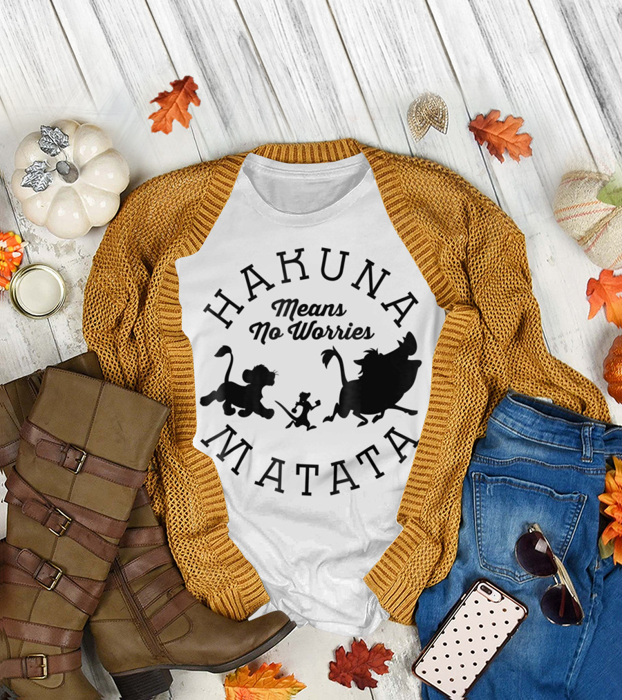 Hakuna Matata Means No Worries Lion King T-Shirt