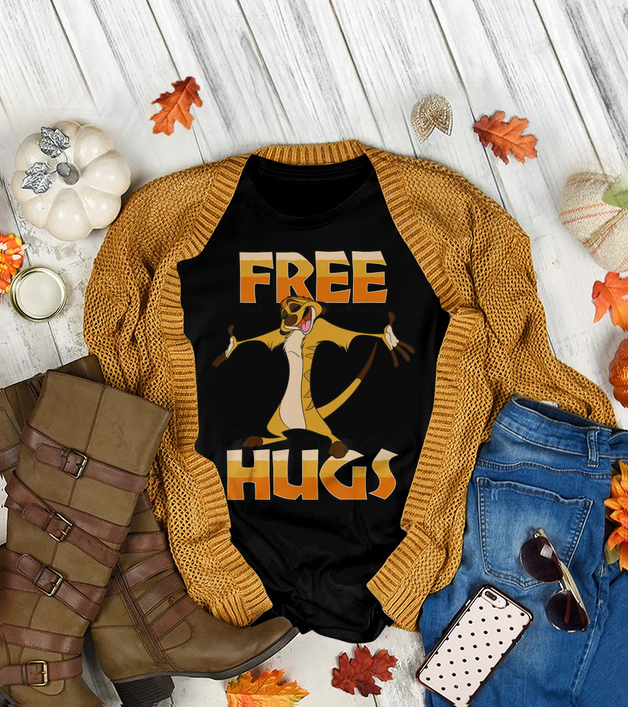 Disney Lion King Timon Free Hugs T-Shirt