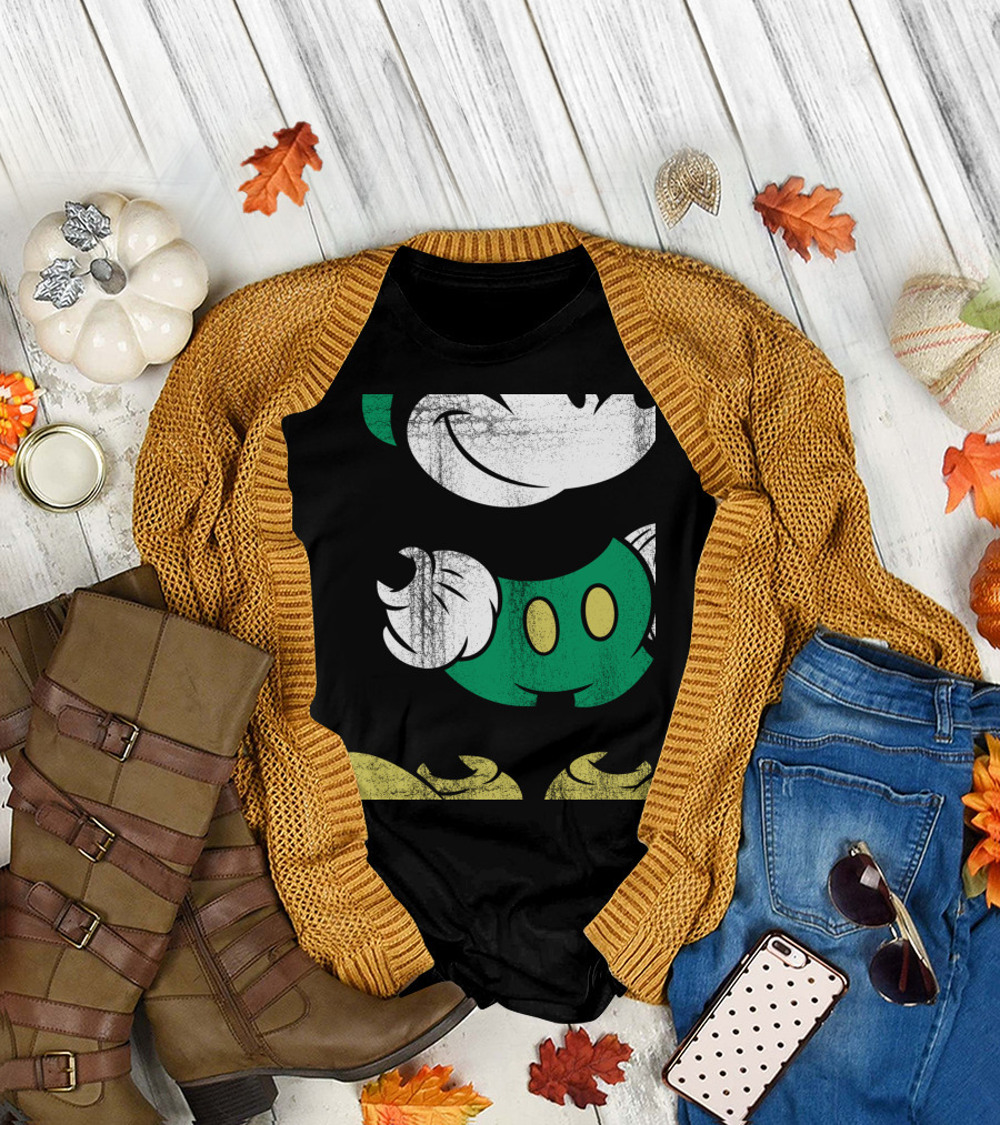 Disney Mickey Mouse Classic Vintage Style Green Day T-Shirt