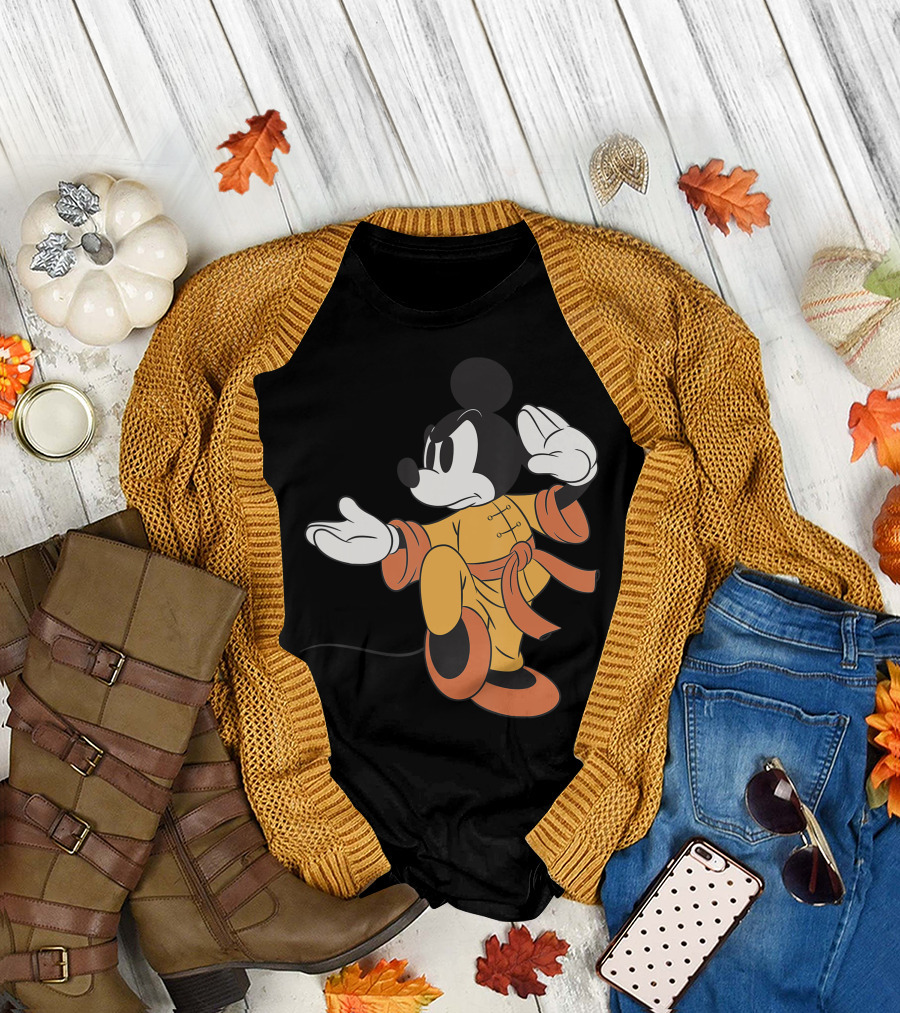 Disney Mickey Mouse Kung Fu Pose T-Shirt