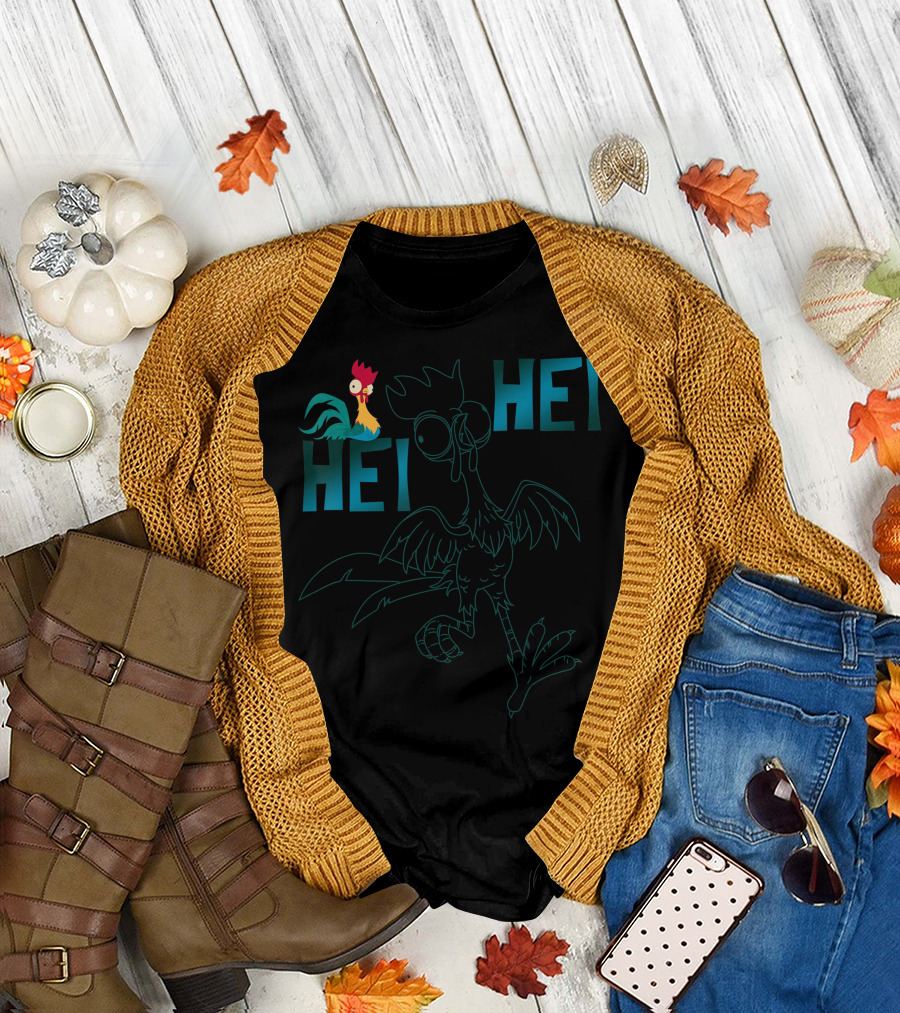 Disney Moana Hei Hei Outline Character T-Shirt